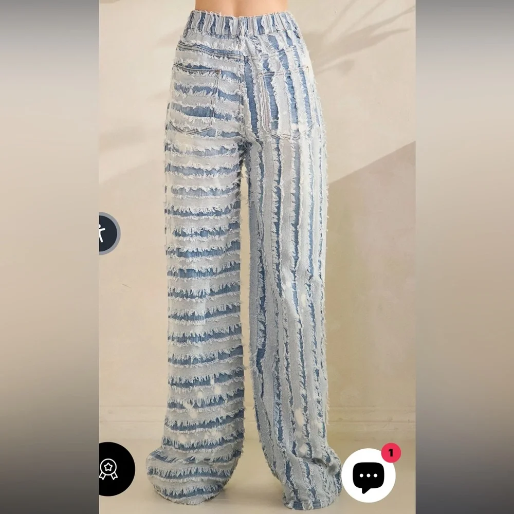 Oli & Hali Frayed Panel Jeans - Picture 5 of 7